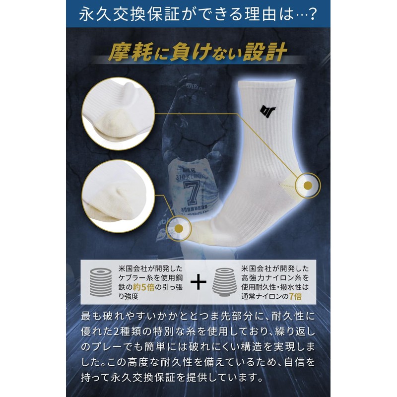 B-Five BF-PSS Basketball Socks, Stockings, Middle Socks, Plain, Unisex, white