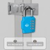 SISAV 4 Digit Combination Lock,Gym Padlock,Outdoor Combination Padlock,Suitable for School