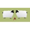 Stencils by Joanie Stencil Joanie 2.5" tall Prim Sheep Star