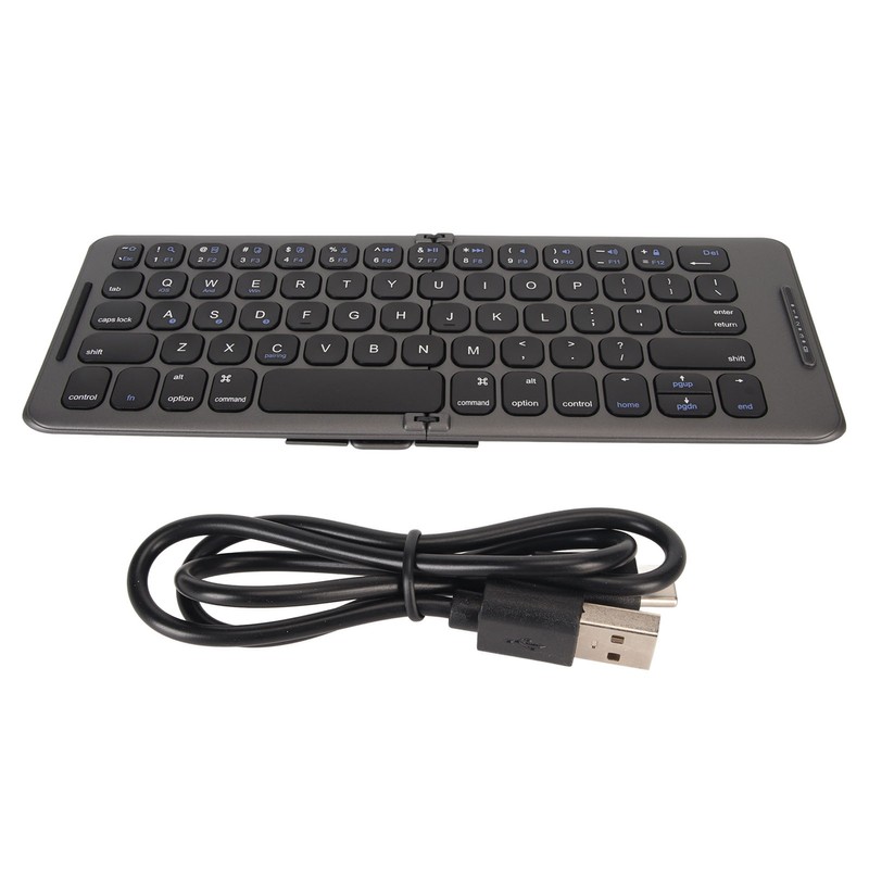 Foldable Bluetooth Keyboard 2 Fold Wireless Keyboard 3 Channel for