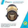 SharkBite 1-1/4 Inch 45 Degree Elbow, Push to Connect Brass