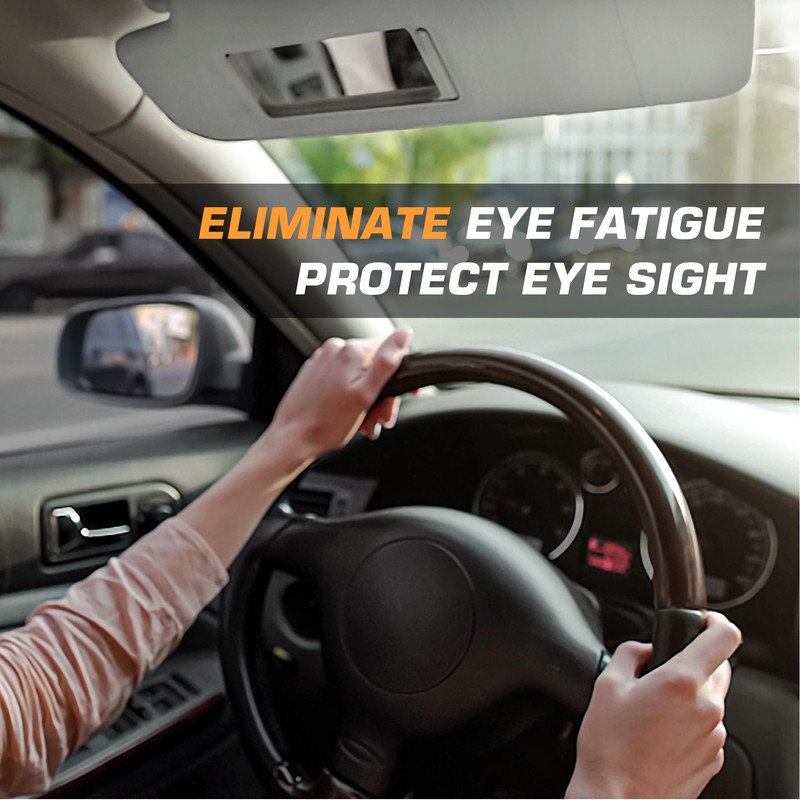 Left Driver Right Passenger Side Car Sunvisor with Lights Fit