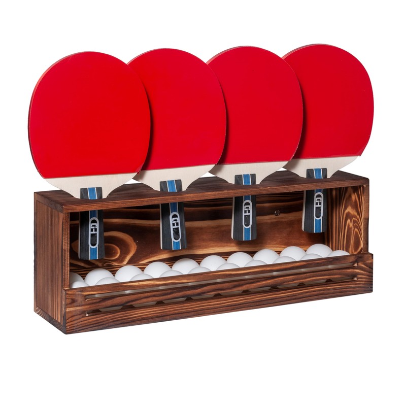 humberboat Ping Pong Paddle Storage Rack, Wall-Mount Table Tennis Paddle
