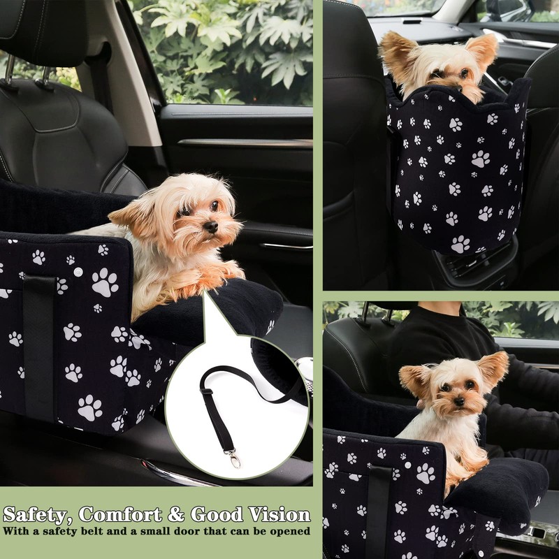 Cullaby Center Console Dog Car Seat Safe Travel for Small