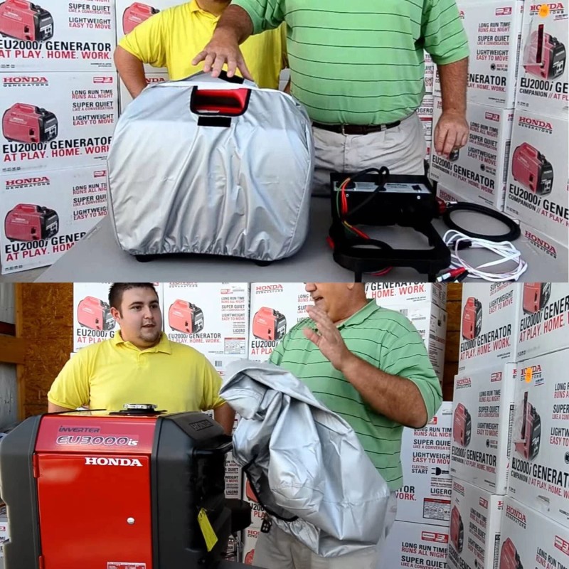 YMT Generator Waterproof Storage Cover for Honda Generator EU2000i EU2200i