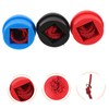 Totority 3pcs Portable Snooker Chalk Holder Durable Rubber Billiards Accessory
