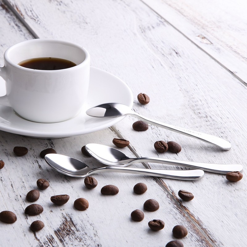 Demitasse Espresso Spoons,12-piece Mini Coffee Tiny Stainless Steel Spoons Bistro