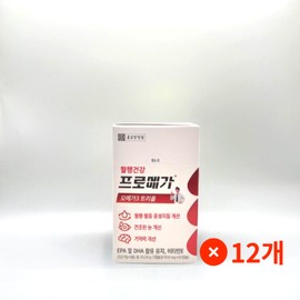Chong Kun Dang Health Promega Omega 3 Triple Enteric Coated 60 Capsules, 12 Pieces / 종근당건강 프로메가 오메가3 트리플 장용성 60캡슐, 12개