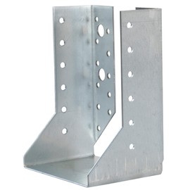 AERZETIX - C58662 - Set of 2 Joist Hangers with Inner Wings 100 x 140 x 75 x 2 mm - Support Shoe with 38 Holes - Galvanised Steel Z275