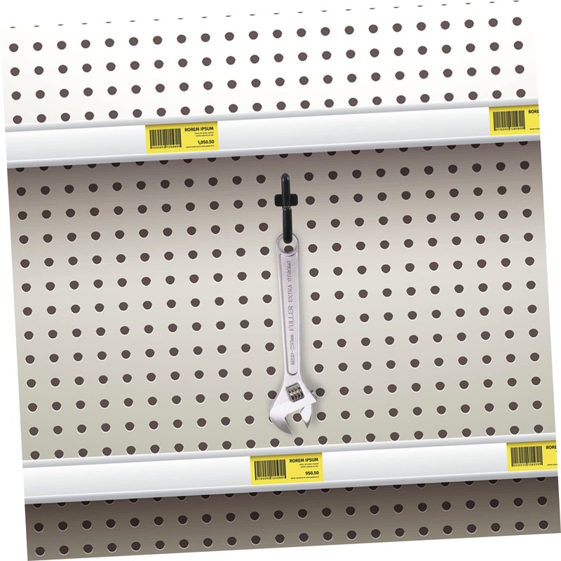 BIUDECO 100PCS J Shape Pegboard Hooks Plastic Display Shelf Hanger