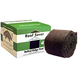 Roof Saver 0.75 in. H x 10.5 in. W x 240 in. L Fiber/Polyester Roof Vent