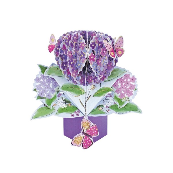 Flowers & Butterflies Pop-Up Greeting Card Original Second Nature 3D