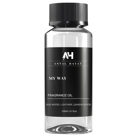 Hotel Scents My Way 120mL Essential Oil Scent Diffusers - Antal Hayat - Home Luxury Scents - Lemon, Comforting Sandalwood, Warm Cedarwood & Pretty Iris - Diffuser Oil Blends for Aromatherapy