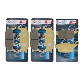 S SYUU Motorcycle Replacement Front Rear Brake Pads Brakes compatible with Yamaha FZ6R 600 2009-2014 XJ6 N/F/S 2009-2012 FA199F FA140R