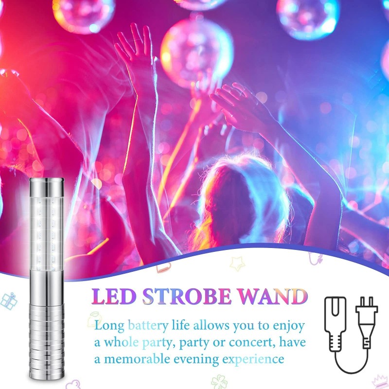Civaner 2 Pieces LED Strobe Baton Light LED Bottle Service