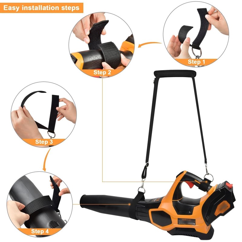 Universal Shoulder Strap for Blower Device, Padded Carry Strap with