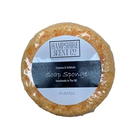 Aventos For Men Scented Soap Sponge | Triple Butter Formula | Exfoliating & Moisturising | Bath, Shower, Hand Wash | 200g