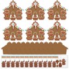 Chunful 24 Sets Gingerbread Nativity Scene Craft Kit Christmas Paper