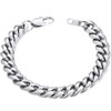 Mens Bracelet 10MM Chain 316L Stainless Steel Punk Curb Cuban