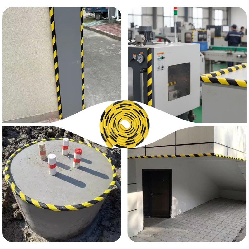 Wall Corner Protector 196.9in (5m), Heavy Duty Yellow & Black