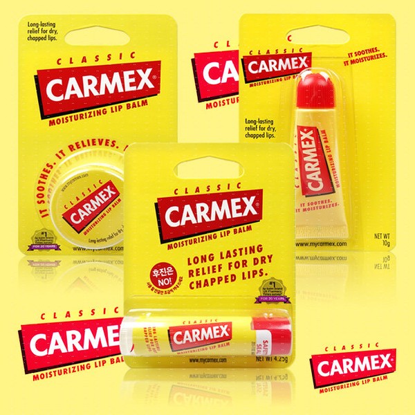 Carmex Lip Balm Classic 3 types (tube + stick +