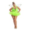 Party King Women's Plus Size Tink Costume, Green, 1X
