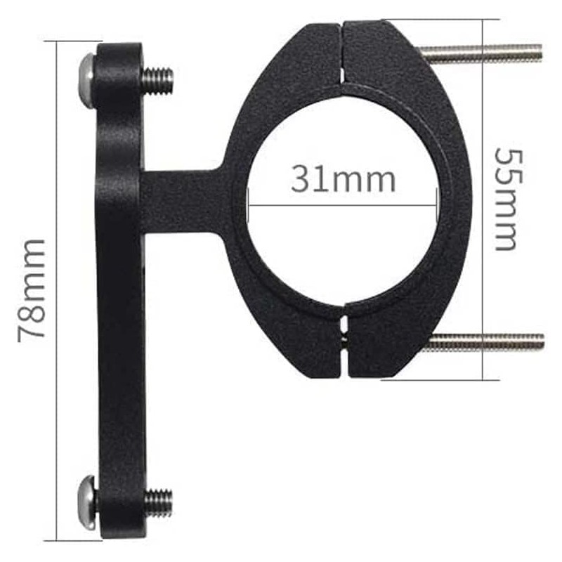 Universal Bike Cup Holder - Adjustable Metal Mount, Non-Slip Design