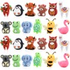 FBOUPYU 24Pcs 3D Animal Silicone Focal Beads for Pens，Beaded Pen