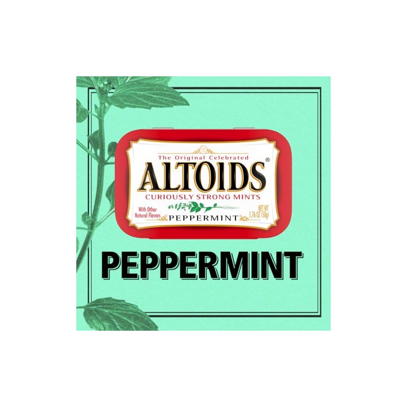 Altoids Curiously Strong Peppermint Mints - 12 Pack