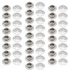 50Pcs Air Vents 19mm Circular Soffit Vent Stainless Steel Round Vent Mesh Hole Louver for Kitchen Bathroom Cabinet Wardrobe