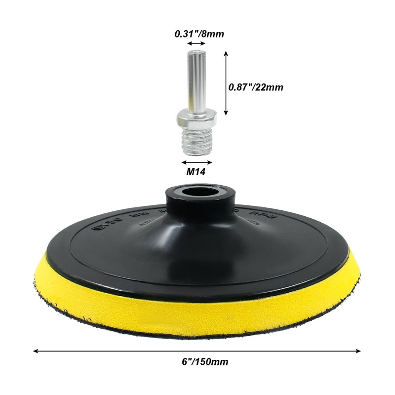 Luomorgo 6 Inch Hook & Loop Backing Pad Orbital Sander