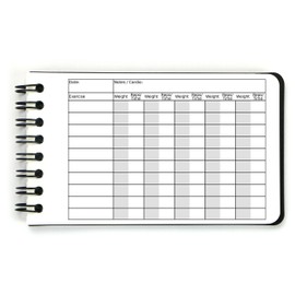 Polymath Products Pocket Gym Diary –100-page workout log. Handy size (3 x 5 inch) - fits in any pocket. 100% waterproof and sweatproof fitness training diary.