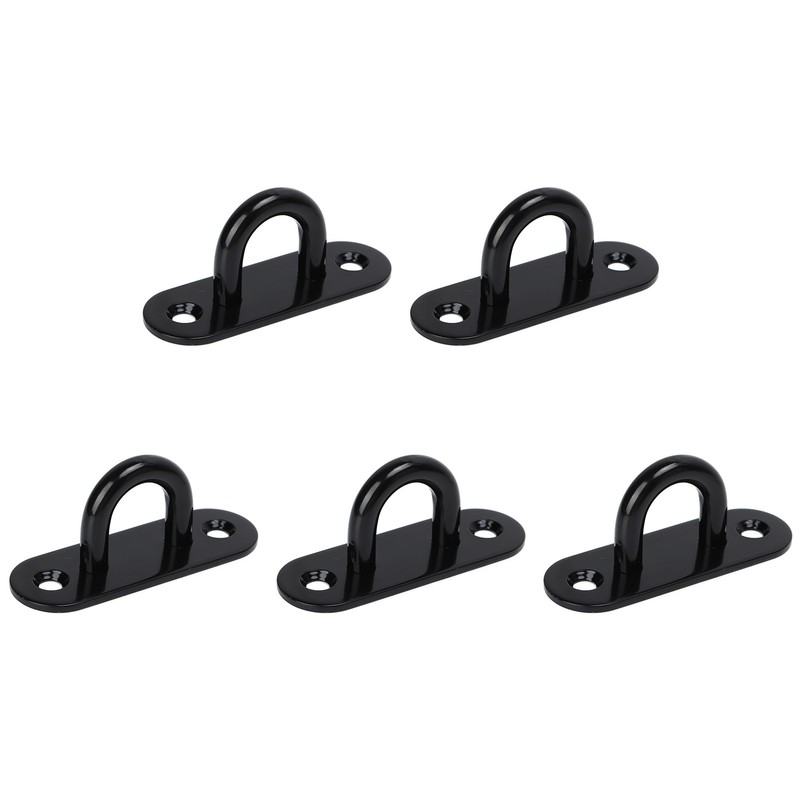 5 PCS Stainless Steel Eye Plate Ceiling Hook Pad Eye