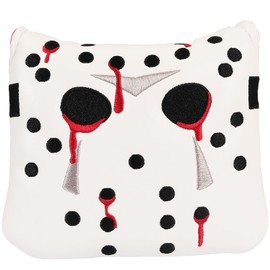 Studio Crafted Hack Show Hockey Goalie Mask Golf Square Mallet Putter Cover Magnetic Closure