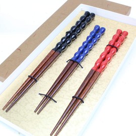 Wakasa Nuri Tamanoren, Parent-child Chopsticks (Kid's Blue) Celebration, Gift Box Included