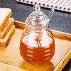 MINGZE Honey Jar Pot, with Dipper and Lid Cover, Transparent,
