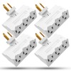 Fosmon 3 Outlet Adapter, 3 Way Rotating Outlet Plug Adapter,