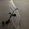 7BLACKSMITHS Universal 15” Motorcycle Windshield Height Clear Large Windscreen Compatible