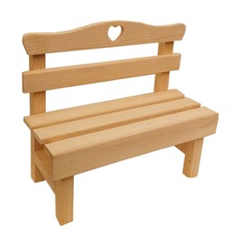 IWOWHERO Mini Figures 1 Piece Mini Chair Wooden Decor Wooden Furniture Tiny Furniture Wooden Craft Mini Wooden Bench Mini Park Benches Decorative Garden Bench Decorative Bench Mini Bench Made of Pine