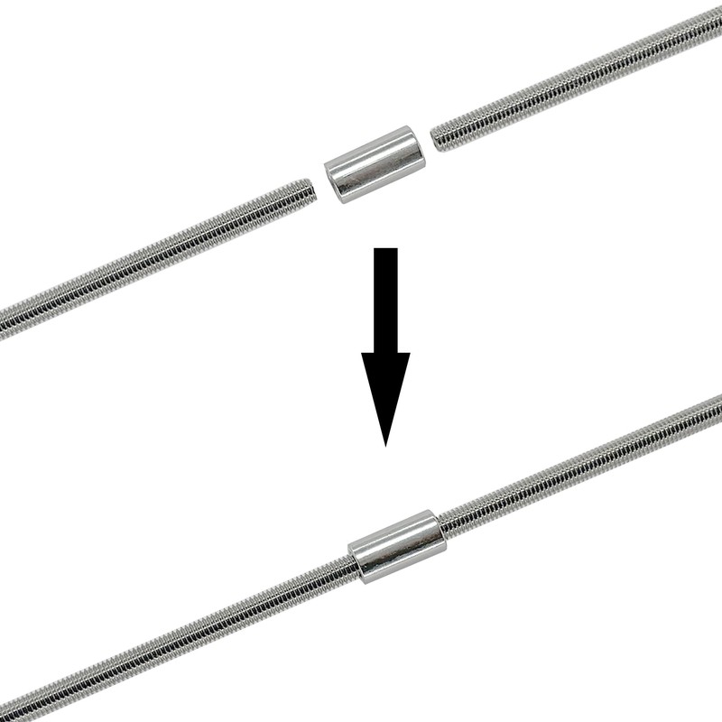 8 PCS Cylindrical Coupling Nuts, 304 Stainless Steel Round Connector