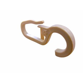 rewagi Pack of 25 - 1000 – Over Clip Hooks, Curtain Hooks, Folding Hooks Beige Diameter 10 mm (Beige Pack of 50)