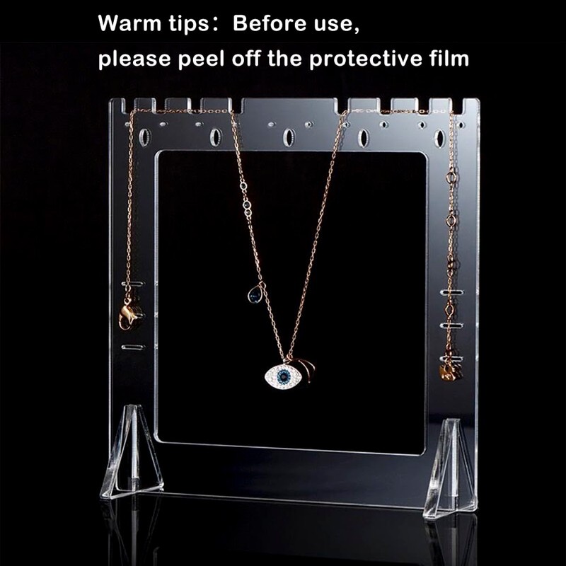 RENIAN Jewelry Photography Props Board Acrylic Frame Tabletop Stand for