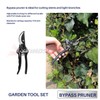 iGarden 3 Piece Combo Garden Tool Set with Lopper, Hedge