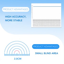 Ultrasonic Distance Sensor, Ultrasonic Sensor Distance Measuring Ranging Module IP67 UART Auto Output Robot Obstacle Avoidance, Ultrasonic