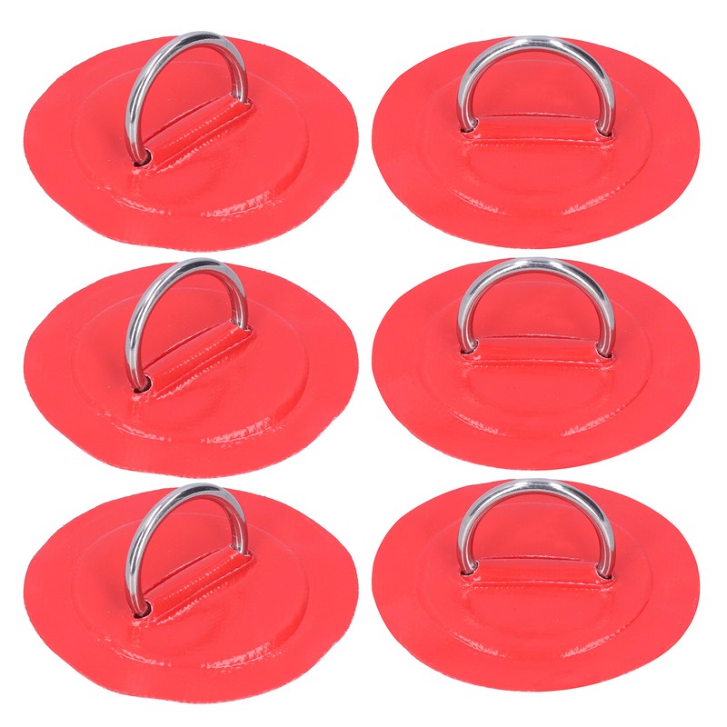 6pcs Inflatable Boat Kayak DRing Pad Patch Marine Fixed Buckle