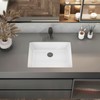 Sinber C1337-OL 20 Inches Undermount Rectangular Bathroom Sink with Overflow