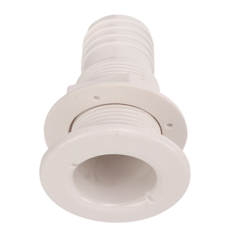 2in Through Hull Fitting Straight Drain Hose Polypropylene Inner Beam