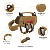 Tactical Dog Harness, Milltary Dog Vest with Durable Vertical Handle