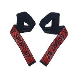 Myfitsport67 Professional Weight Lifting Straps Padded Crossfit Gym Bodybuilding - Unisex (Red)