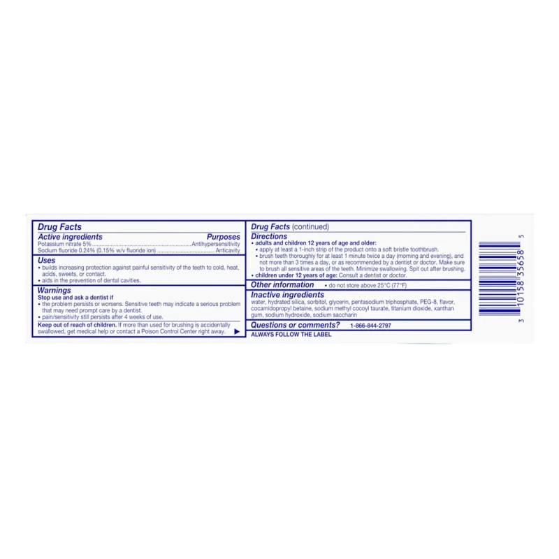 Pasta De Dientes Sensodyne Extra Whitening Sensitive Dientes
